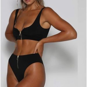 Meshki Zip-Up Bikini